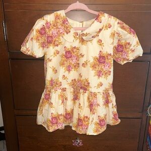 Janie and Jack Floral Dress Shirt size 6